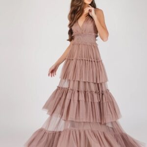 Robe longue Luna - Mink (2)